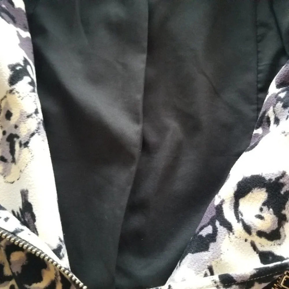 WILFRED  montesson moto biker jacket floral 4 - Picture 5 of 12